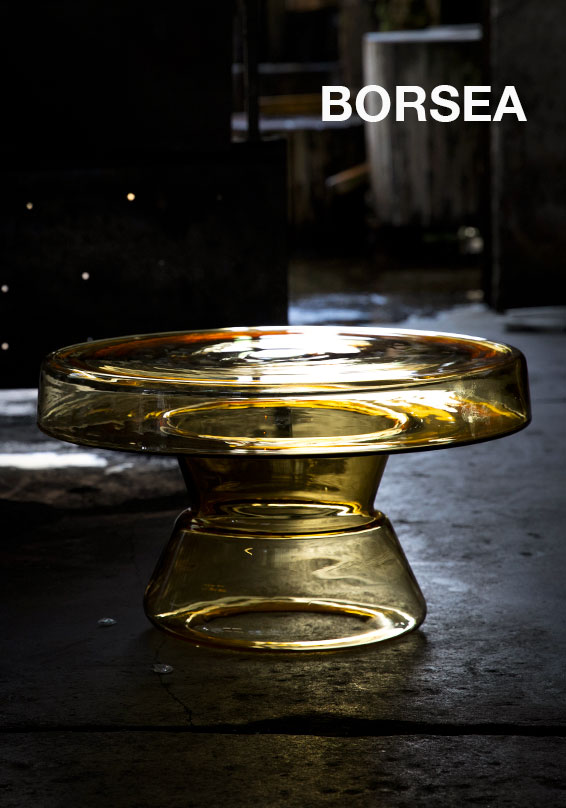 Borsea. Blown glass table.