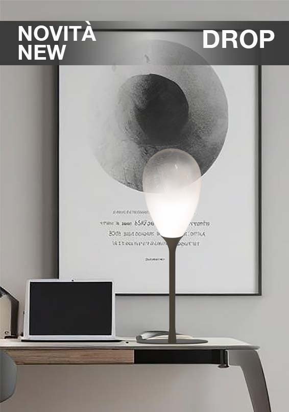 Serie di lampade Drop - In vetro soffiato