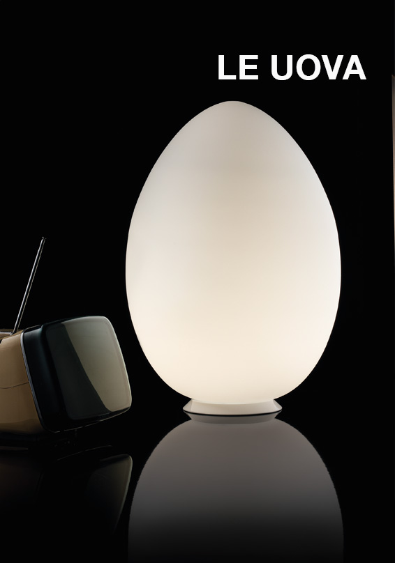 Le Uova - blown glass table lamps